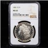 Image 2 : NGC 1881-s Morgan Dollar $1 Graded ms65 By NGC