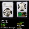 Image 1 : NGC 1923-p Peace Dollar $1 Graded ms65 By NGC