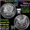 Image 1 : ***Auction Highlight*** 1882-s Morgan Dollar 1 Graded GEM+ UNC PL By USCG (fc)