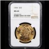 Image 2 : ***Auction Highlight*** NGC 1904-p Gold Liberty Double Eagle 20 Graded ms64 By NGC (fc)