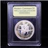 Image 2 : Proof 1995-P Olympic Gymnast Modern Commem Dollar $1 Graded GEM++ Proof Deep Cameo By USCG