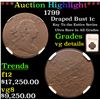 Image 1 : ***Auction Highlight*** NGC 1799 Draped Bust Large Cent 1c Graded vg details By NGC (fc)