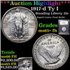 Image 1 : ***Auction Highlight*** 1917-d Ty I Standing Liberty Quarter 25c Graded GEM+ FH BY USCG (fc)