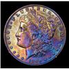 Image 2 : ***Auction Highlight*** 1894-s Rainbow Toned Morgan Dollar 1 Graded Select Unc By USCG (fc)