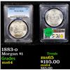 Image 1 : PCGS 1883-o Morgan Dollar $1 Graded ms64 By PCGS