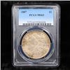 Image 2 : PCGS 1887-p Morgan Dollar $1 Graded ms63 By PCGS
