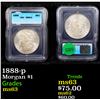 Image 1 : 1888-p Morgan Dollar $1 Graded ms63 By ICG