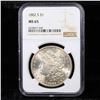 Image 2 : NGC 1882-s Morgan Dollar $1 Graded ms65 BY NGC