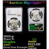 Image 1 : ***Auction Highlight*** NGC 1922-p Peace Dollar $1 Graded ms65 By NGC (fc)