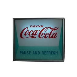 Coca-Cola Glass Wall Sign  24 x 20 "   