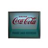 Image 1 : Coca-Cola Glass Wall Sign  24 x 20 "   