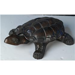 Turtle Shaped Spittoon with metal inser