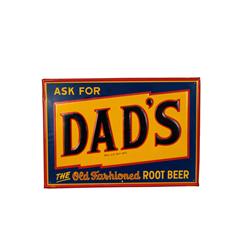 "Dad's Root Beer"  embossed tin sign  1