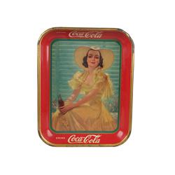 1938 Coca-Cola Serving Tray  10 1/2 x 1