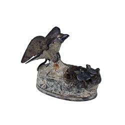 Eagle w/ Eaglets Bank  mfg by J. E. Ste