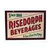 Image 1 : Risedorph Beverage  metal 2-sided sign