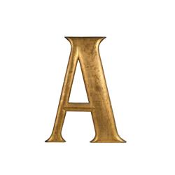 Big "A"  painted gold & cast iron from 