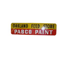Large Metal Sign  "Oakland Feed Store"