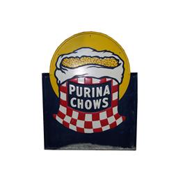 Large Metal Sign  "Purina Chow"  Bag of