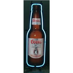 "Coors" Bottle Neon Light