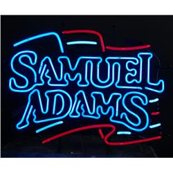 Neon Sign:  Samuel Adams  Neon Flag