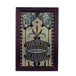 Billiard / Saloon  Reverse Glass Sign
