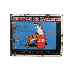 Gounepore Paints  Porcelain Sign 21 x 2