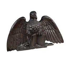 Very Nice Carved Eagle from a Library  