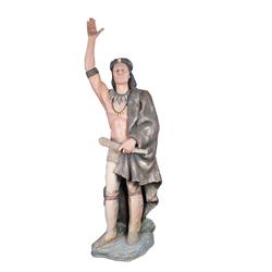 "Chief Pontiac"  life size figure and p