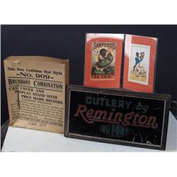 Lot of 4 Advertising Items: