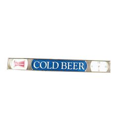 Long Horizontal "Budweiser" bar sign w 
