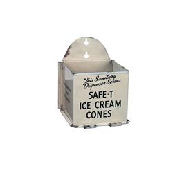 "Safe-T Ice Cream Cone" tin wall mt dis