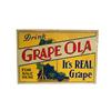 Image 1 : Pressed Tin Sign  "Grape Ola"  14 x 20