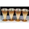 Image 1 : Lot of 4, Numbered Ice Cream Cone Shape