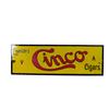 Image 1 : "Cinco" Cigars  Porcelain Sign  12 x 36