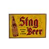 Image 1 : "Stag Beer" tin embossed sign  11 x 17 
