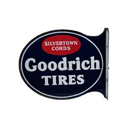 3 color Porcelain Flange Sign "Goodrich