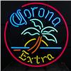 Image 1 : Neon Sign:  Corona Light Palm Tree  Cir