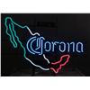 Image 1 : Neon Sign:  Corona  Map of Mexico  4 co