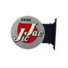 Image 1 : "Jic Jac"  tin 2-sided flange sign  13
