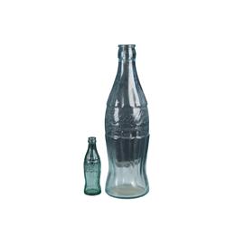 Lot of 2 Glass Coca Cola Bottles, 20" D