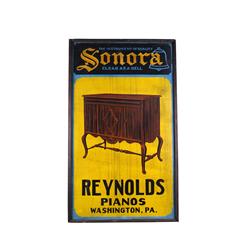 "Sonora Piano & Radio"  Tin Sign  29 x