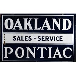 2 sided Porcelain Sign:  Oakland / Pont