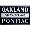 Image 1 : 2 sided Porcelain Sign:  Oakland / Pont