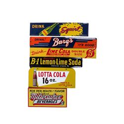 Lot of 6 Tin Signs & Pushes