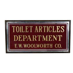 F.W. Woolworth  "Toilet Articles" Rever