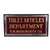 Image 1 : F.W. Woolworth  "Toilet Articles" Rever
