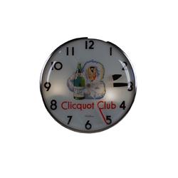 Cliquot Club  Round Clock w Eskimo  & B
