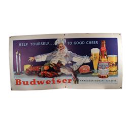 1930's Budweiser Cardboard Poster