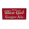 Image 1 : Utica Club  tin embossed sign  11 x 24"
